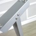 FixtureDisplays® Acrylic Podium for Floor, Aluminum Pole & Base - Clear & Silver 119741